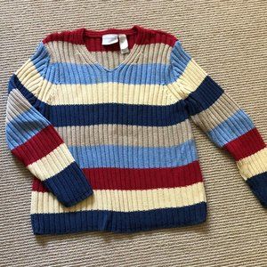 Liz Claiborne Vintage Striped Sweater Multi. color